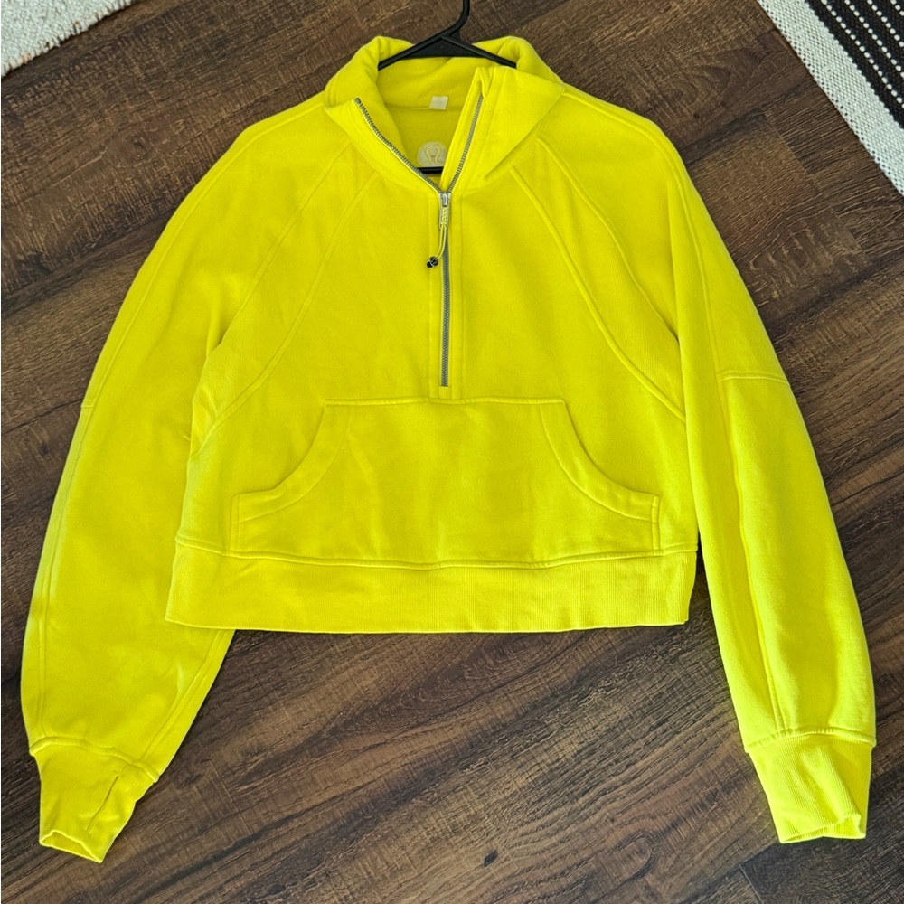 Lululemon Scuba Oversized Yellow Half-Zip Pullover- Size: XS/S